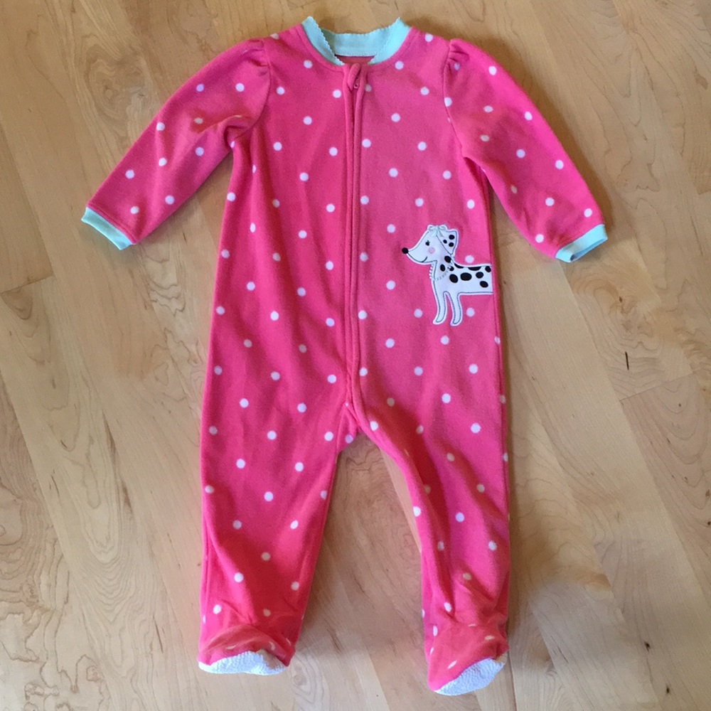 Little Me Fleece One Piece Pajamas 18M
